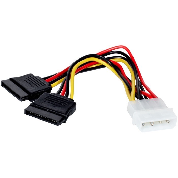 Кабель-переходник питания ExeGate EX-CC-SATA-PSY, Molex(4pin)(m)-2хSATA(15pin)(f), 0.15 м - фото 51363233 Кабель-переходник питания ExeGate EX-CC-SATA-PSY, Molex(4pin)(m)-2хSATA(15pin)(f), 0.15 м - фото 51363233