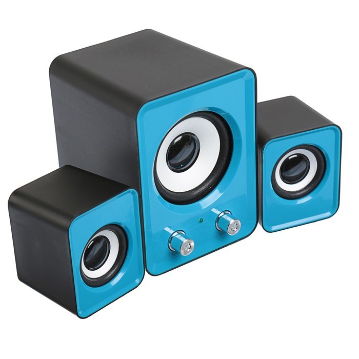 Компьютерные колонки 2.1 LuazON LPCK-02, 2x3Вт, сабвуфер 5Вт, 80дБ, Jack 3.5, USB, синяя - фото 51363343 Компьютерные колонки 2.1 LuazON LPCK-02, 2x3Вт, сабвуфер 5Вт, 80дБ, Jack 3.5, USB, синяя - фото 51363343