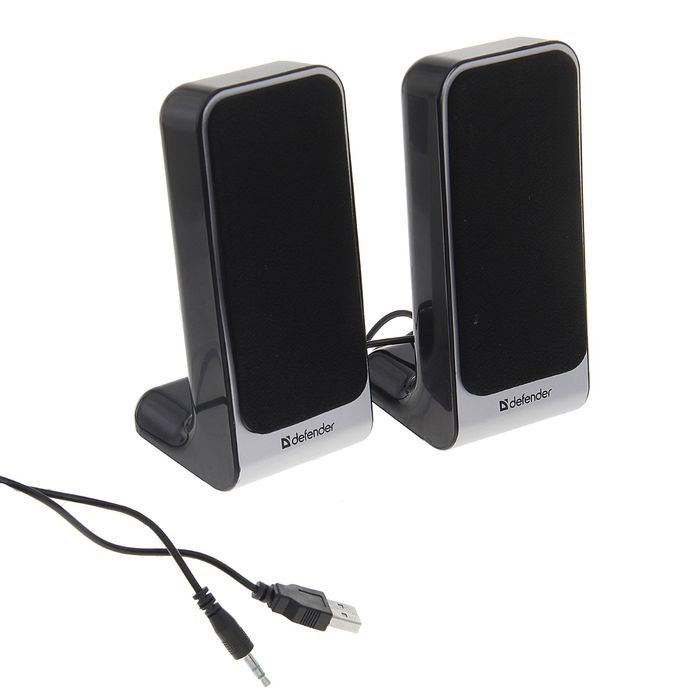 Компьютерные колонки 2.0 DEFENDER SPK-225, 2х2Вт, USB, черно-серые - фото 51363464 Компьютерные колонки 2.0 DEFENDER SPK-225, 2х2Вт, USB, черно-серые - фото 51363464