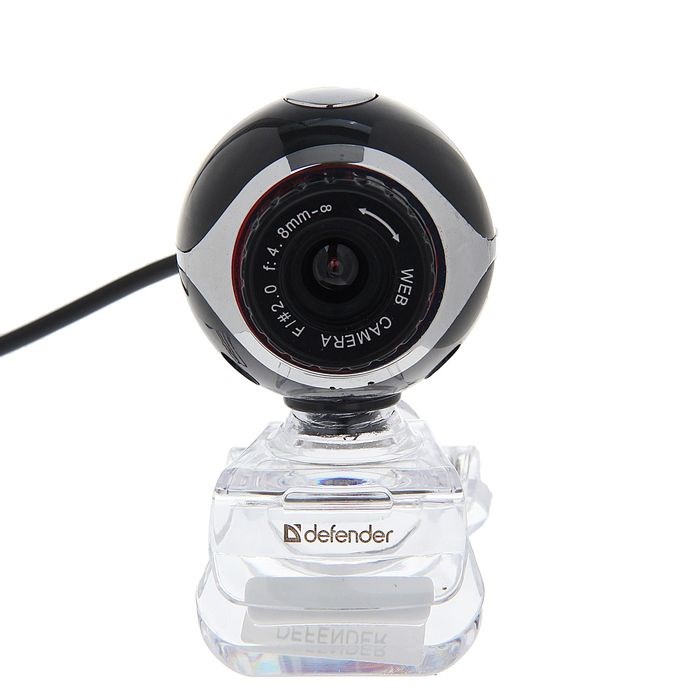 Веб-камера Defender C-090, 0.3 Мп, 640x480, микрофон, черная - фото 51363504 Веб-камера Defender C-090, 0.3 Мп, 640x480, микрофон, черная - фото 51363504