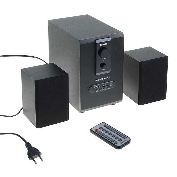Компьютерные колонки 2.1 Dialog AP-150, 2 х 5Вт + 10Вт, MP3, пульт ДУ, 220В, черные - фото 51363507 Компьютерные колонки 2.1 Dialog AP-150, 2 х 5Вт + 10Вт, MP3, пульт ДУ, 220В, черные - фото 51363507