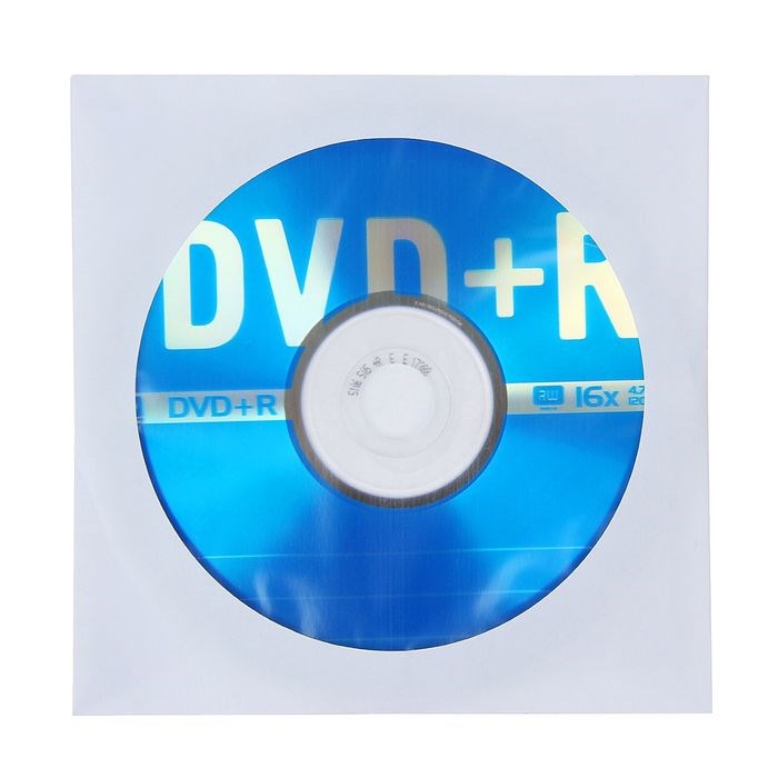 Диск DVD+R Data Standard, 16x, 4.7 Гб, конверт, 1 шт - фото 51363535 Диск DVD+R Data Standard, 16x, 4.7 Гб, конверт, 1 шт - фото 51363535