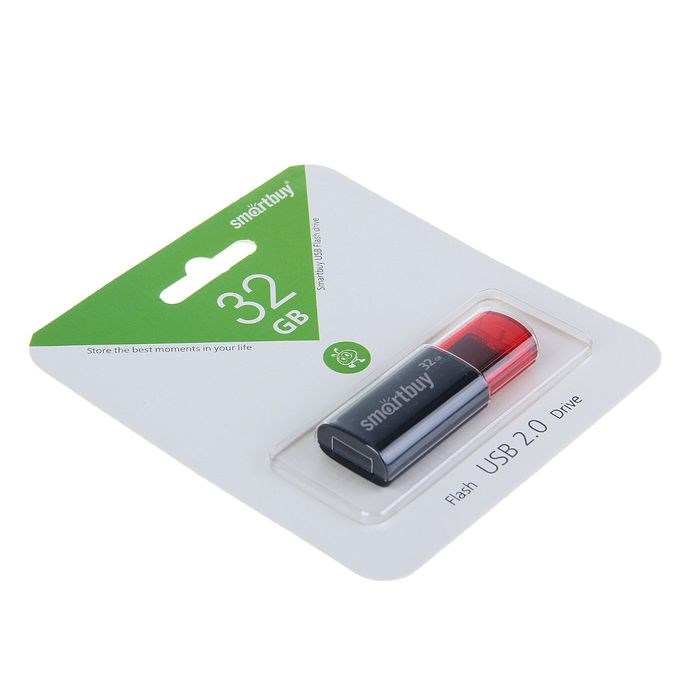 Флешка Smartbuy Click, 32 Гб, USB2.0, чт до 25 Мб/с, зап до 15 Мб/с, чёрная - фото 51363562 Флешка Smartbuy Click, 32 Гб, USB2.0, чт до 25 Мб/с, зап до 15 Мб/с, чёрная - фото 51363562
