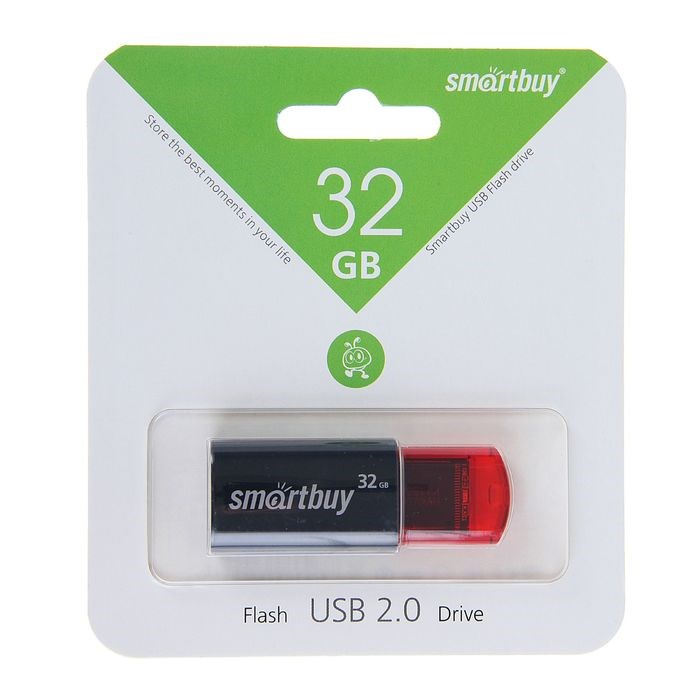 Флешка Smartbuy Click, 32 Гб, USB2.0, чт до 25 Мб/с, зап до 15 Мб/с, чёрная - фото 51363563 Флешка Smartbuy Click, 32 Гб, USB2.0, чт до 25 Мб/с, зап до 15 Мб/с, чёрная - фото 51363563