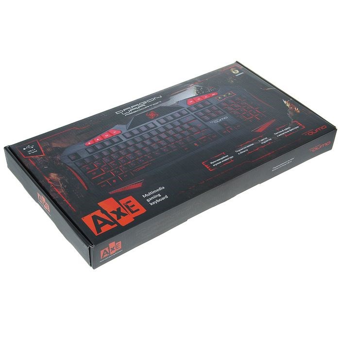 Клавиатура Qumo Dragon War Axe, игровая, проводная, подсветка, 112 клавиш, USB, чёрная - фото 51363593 Клавиатура Qumo Dragon War Axe, игровая, проводная, подсветка, 112 клавиш, USB, чёрная - фото 51363593