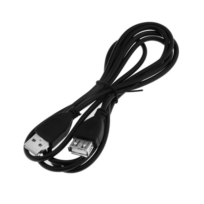 Кабель-удлинитель Luazon CAB-5, USB A (m) - USB A (f), 1.5 м, черный - фото 51363818 Кабель-удлинитель Luazon CAB-5, USB A (m) - USB A (f), 1.5 м, черный - фото 51363818