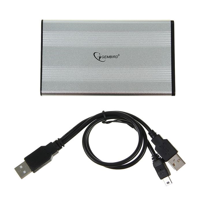 Внешний корпус Gembird EE2-U2S-5-S, 2.5", USB 2.0, SATA, металл, цвет серебро - фото 51363862 Внешний корпус Gembird EE2-U2S-5-S, 2.5", USB 2.0, SATA, металл, цвет серебро - фото 51363862