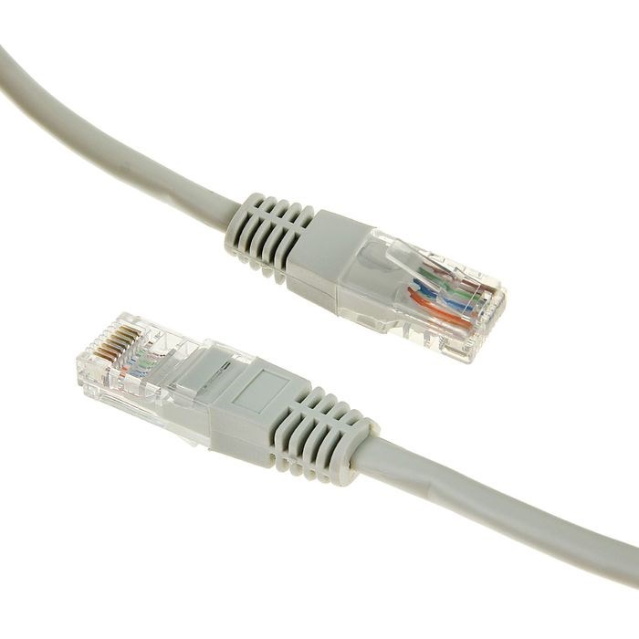 Патч-корд Gembird PP12e-5M, UTP 5е кат., RJ-45(m)-RJ-45(m), 5 м, серый - фото 51363870 Патч-корд Gembird PP12e-5M, UTP 5е кат., RJ-45(m)-RJ-45(m), 5 м, серый - фото 51363870