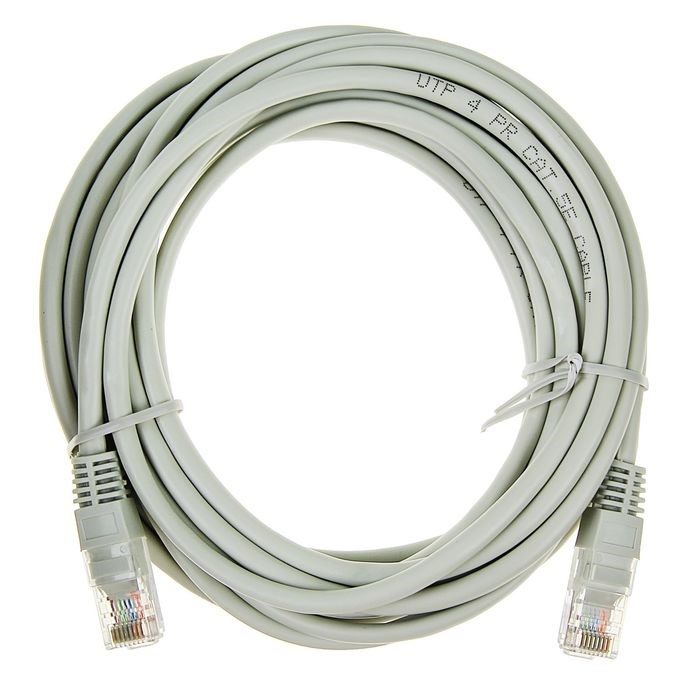 Патч-корд Gembird PP12e-5M, UTP 5е кат., RJ-45(m)-RJ-45(m), 5 м, серый - фото 51363871 Патч-корд Gembird PP12e-5M, UTP 5е кат., RJ-45(m)-RJ-45(m), 5 м, серый - фото 51363871