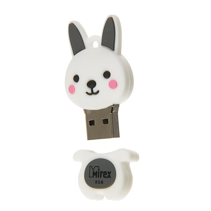 Флешка Mirex RABBIT GREY, 8 Гб, USB2.0, "кролик", чт до 25 Мб/с, зап до 15 Мб/с - фото 51363926 Флешка Mirex RABBIT GREY, 8 Гб, USB2.0, "кролик", чт до 25 Мб/с, зап до 15 Мб/с - фото 51363926