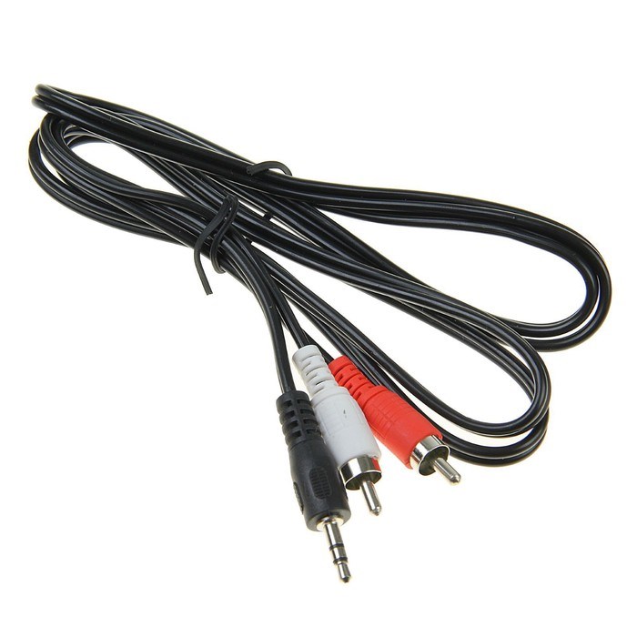 Кабель-переходник аудио Luazon Jack 3.5 (m) - 2xRCA (m), стерео, 1.2 м, черный - фото 51363992 Кабель-переходник аудио Luazon Jack 3.5 (m) - 2xRCA (m), стерео, 1.2 м, черный - фото 51363992