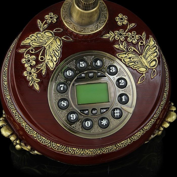 Ретро-телефон "Бабочка", громкая связь, 23 х 26 см, коричневый - фото 51364267 Ретро-телефон "Бабочка", громкая связь, 23 х 26 см, коричневый - фото 51364267