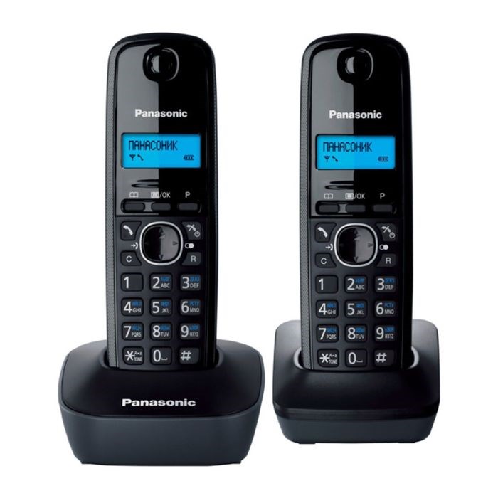 Радиотелефон Dect Panasonic KX-TG1612RUH темно-серый, АОН - фото 51364443 Радиотелефон Dect Panasonic KX-TG1612RUH темно-серый, АОН - фото 51364443