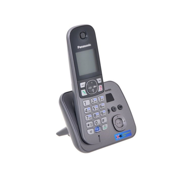 Радиотелефон Panasonic Dect KX-TG6821RUM, автоответчик, АОН, серый металлик - фото 51364478 Радиотелефон Panasonic Dect KX-TG6821RUM, автоответчик, АОН, серый металлик - фото 51364478