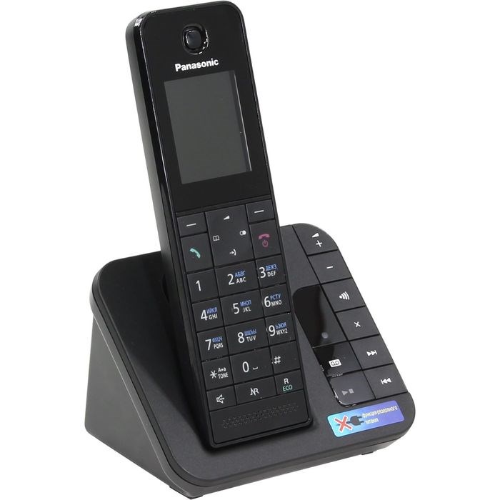 Радиотелефон Panasonic Dect KX-TGH220RUB, автоответчик, АОН, чёрный - фото 51364491 Радиотелефон Panasonic Dect KX-TGH220RUB, автоответчик, АОН, чёрный - фото 51364491