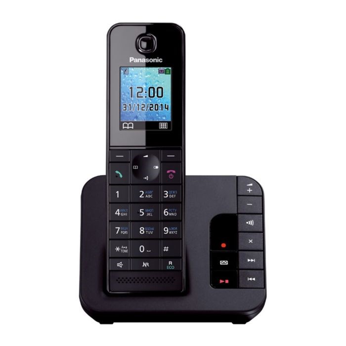 Радиотелефон Panasonic Dect KX-TGH220RUB, автоответчик, АОН, чёрный - фото 51364492 Радиотелефон Panasonic Dect KX-TGH220RUB, автоответчик, АОН, чёрный - фото 51364492