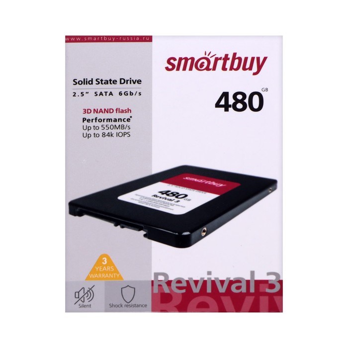 Накопитель SSD SmartBuy Revival 2 240GB (SB240GB-RVVL2-25SAT3) SATA-III - фото 51364642 Накопитель SSD SmartBuy Revival 2 240GB (SB240GB-RVVL2-25SAT3) SATA-III - фото 51364642