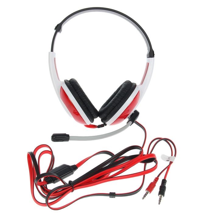 Наушники Defender Warhead G-120, игровые, полноразмерные, микрофон, 3.5мм, 2 м,черно-красные - фото 51364683 Наушники Defender Warhead G-120, игровые, полноразмерные, микрофон, 3.5мм, 2 м,черно-красные - фото 51364683