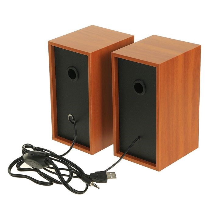 Компьютерные колонки 2.0 Perfeo CABINET PF-84, 2х3 Вт, USB, дерево - фото 51364743 Компьютерные колонки 2.0 Perfeo CABINET PF-84, 2х3 Вт, USB, дерево - фото 51364743