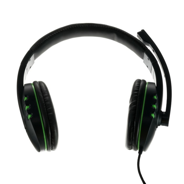 Наушники Ritmix RH-555M Gaming, игровые, полноразмерные, микрофон, 3.5мм, 1.8м, черно/зелен - фото 51364946 Наушники Ritmix RH-555M Gaming, игровые, полноразмерные, микрофон, 3.5мм, 1.8м, черно/зелен - фото 51364946
