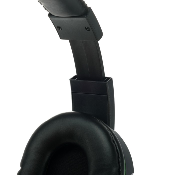 Наушники Ritmix RH-555M Gaming, игровые, полноразмерные, микрофон, 3.5мм, 1.8м, черно/зелен - фото 51364948 Наушники Ritmix RH-555M Gaming, игровые, полноразмерные, микрофон, 3.5мм, 1.8м, черно/зелен - фото 51364948