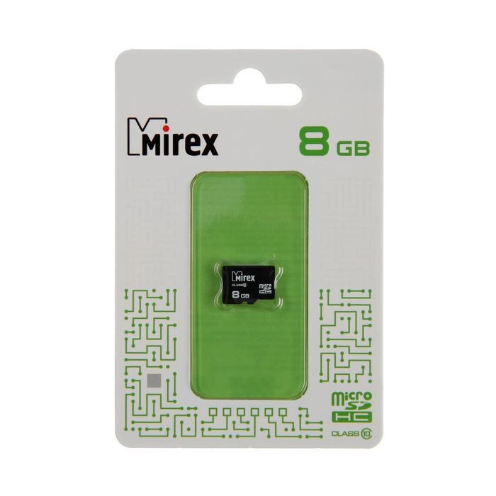 Карта памяти Mirex microSD, 8 Гб, SDHC, класс 10 - фото 51365008 Карта памяти Mirex microSD, 8 Гб, SDHC, класс 10 - фото 51365008