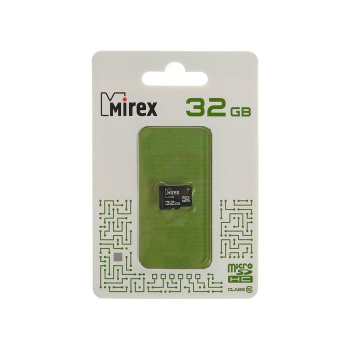 Карта памяти Mirex microSD, 32 Гб, SDHC, класс 10 - фото 51365023 Карта памяти Mirex microSD, 32 Гб, SDHC, класс 10 - фото 51365023
