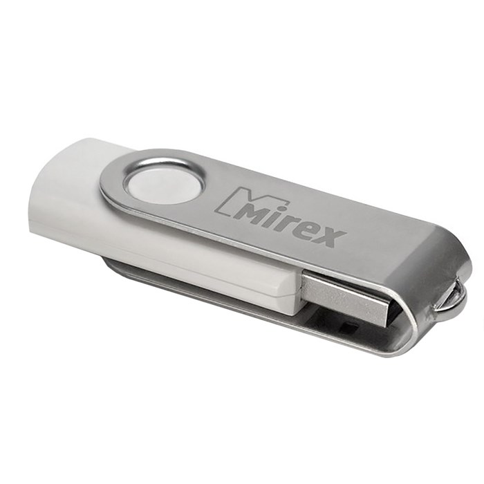 Флешка Mirex SWIVEL WHITE, 16 Гб, USB2.0, чт до 25 Мб/с, зап до 15 Мб/с, белая - фото 51365107 Флешка Mirex SWIVEL WHITE, 16 Гб, USB2.0, чт до 25 Мб/с, зап до 15 Мб/с, белая - фото 51365107