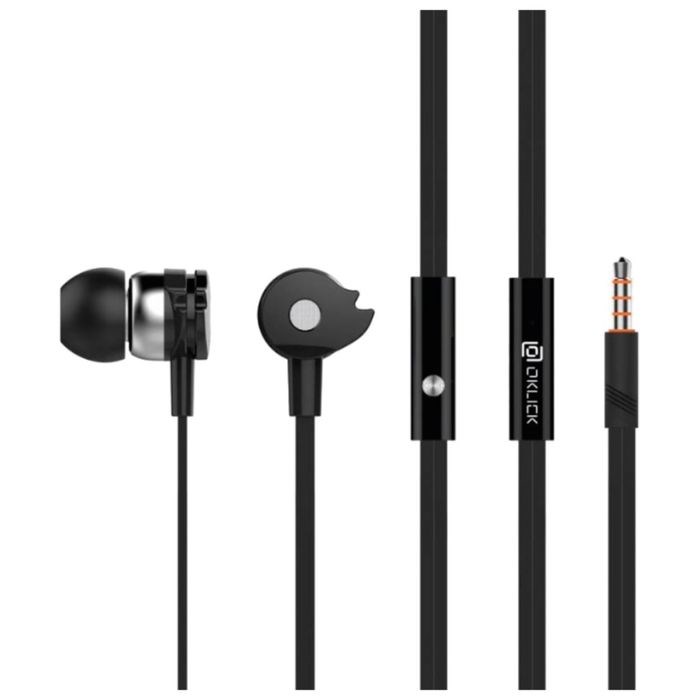 Наушники с микрофоном Oklick HS-S-210, вкладыши, в ушной раковине, провод 1.2 м, черные - фото 51365373 Наушники с микрофоном Oklick HS-S-210, вкладыши, в ушной раковине, провод 1.2 м, черные - фото 51365373