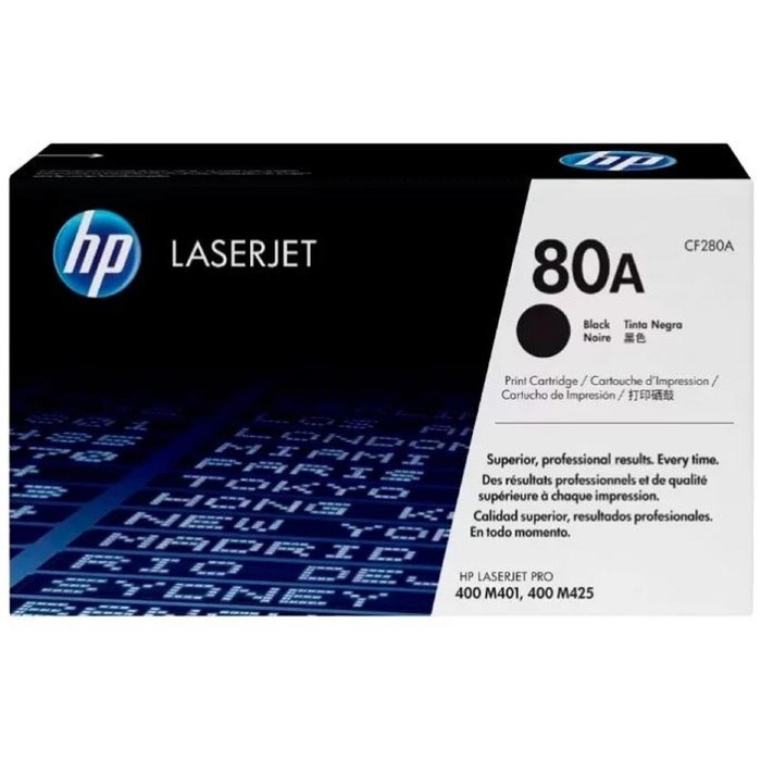 Тонер Картридж HP 80A CF280A черный для HP LJ Pro M401/M425 (2700стр.) - фото 51365425 Тонер Картридж HP 80A CF280A черный для HP LJ Pro M401/M425 (2700стр.) - фото 51365425