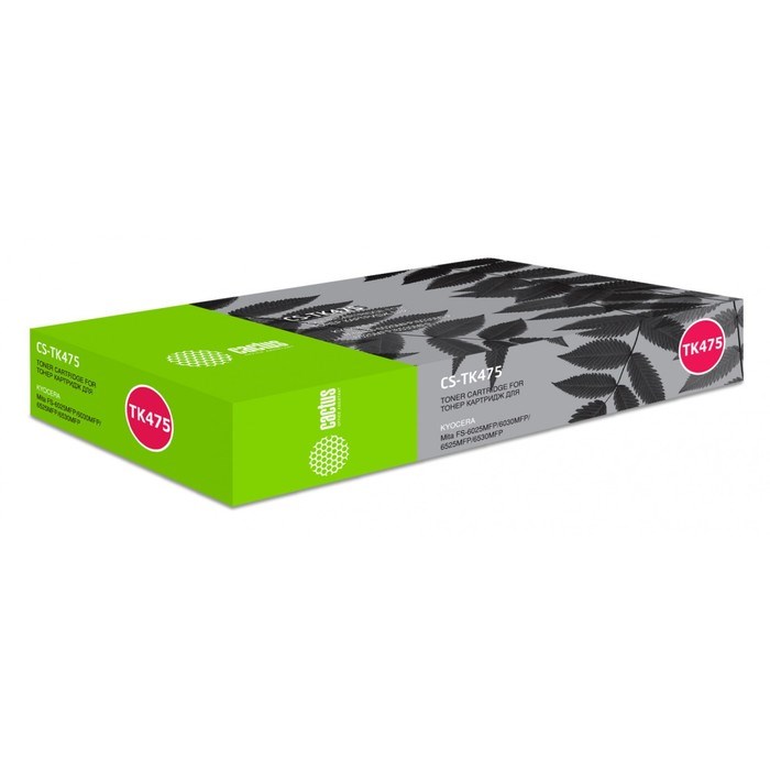 Тонер Картридж Cactus CS-TK475 черный для Kyocera FS-6025/B/6030 (15000стр.) - фото 51365480 Тонер Картридж Cactus CS-TK475 черный для Kyocera FS-6025/B/6030 (15000стр.) - фото 51365480