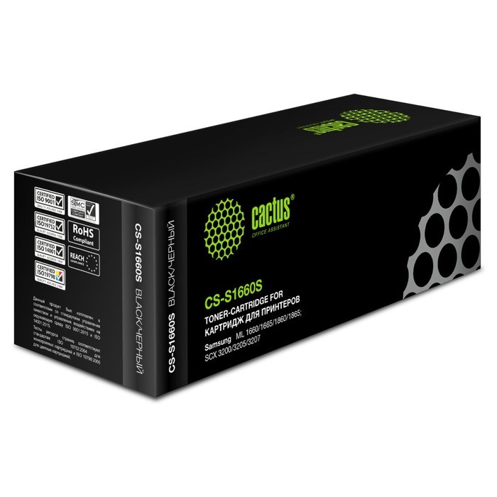 Тонер Картридж Cactus CS-S1660S D104S черный для Samsung ML-1660/1665/SCX-3205/3207 (1500стр.) 172 - фото 51365547 Тонер Картридж Cactus CS-S1660S D104S черный для Samsung ML-1660/1665/SCX-3205/3207 (1500стр.) 172 - фото 51365547