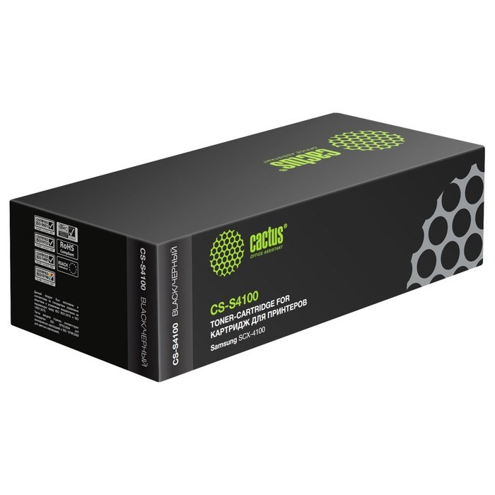 Тонер Картридж Cactus CS-S4100 черный для Samsung ML-1710D3/SCX-4100D3/4216D3/X215/3115/PE16 (3000ст - фото 51365587 Тонер Картридж Cactus CS-S4100 черный для Samsung ML-1710D3/SCX-4100D3/4216D3/X215/3115/PE16 (3000ст - фото 51365587