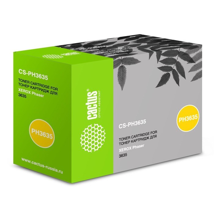 Картридж Cactus CS-PH3635 108R00796 для Xerox Phaser 3635 (10000k), черный - фото 51365606 Картридж Cactus CS-PH3635 108R00796 для Xerox Phaser 3635 (10000k), черный - фото 51365606