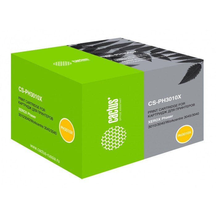 Картридж Cactus CS-PH3010X 106R02183 для Xerox Phaser/Work Centre (2300k), черный - фото 51365622 Картридж Cactus CS-PH3010X 106R02183 для Xerox Phaser/Work Centre (2300k), черный - фото 51365622