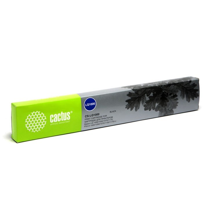 Картридж ленточный Cactus CS-LQ1000 черный для Epson LQ-1000/1050/1070/1170/FX/LX-1000/1050/1070/115 - фото 51365639 Картридж ленточный Cactus CS-LQ1000 черный для Epson LQ-1000/1050/1070/1170/FX/LX-1000/1050/1070/115 - фото 51365639