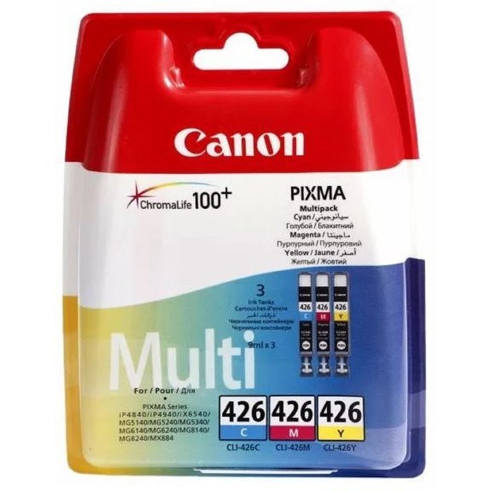 Картридж струйный Canon CLI-426CMY 4557B006 голубой/пурпурный/желтый набор карт. для Canon iP4840/MG - фото 51365653 Картридж струйный Canon CLI-426CMY 4557B006 голубой/пурпурный/желтый набор карт. для Canon iP4840/MG - фото 51365653