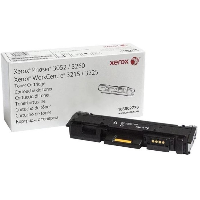 Тонер Картридж Xerox 106R02778 черный для Xerox Phaser 3052/3260 WC3215/3225 (3000стр.) - фото 51365665 Тонер Картридж Xerox 106R02778 черный для Xerox Phaser 3052/3260 WC3215/3225 (3000стр.) - фото 51365665