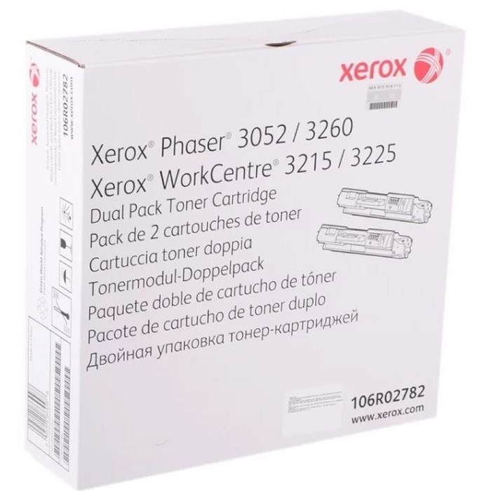 Тонер Картридж Xerox 106R02782 черный для Xerox Phaser 3052/3260 WC 3215/3225 (6000стр.) - фото 51365667 Тонер Картридж Xerox 106R02782 черный для Xerox Phaser 3052/3260 WC 3215/3225 (6000стр.) - фото 51365667
