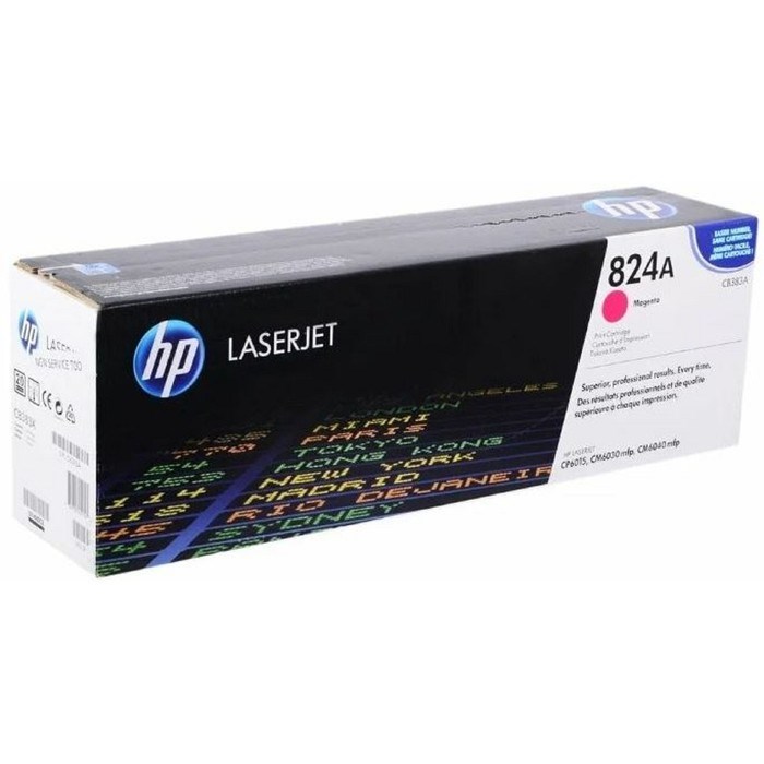 Тонер Картридж HP 824A CB383A пурпурный для HP CLJ CM6030/CM6040 (21000стр.) - фото 51365674 Тонер Картридж HP 824A CB383A пурпурный для HP CLJ CM6030/CM6040 (21000стр.) - фото 51365674
