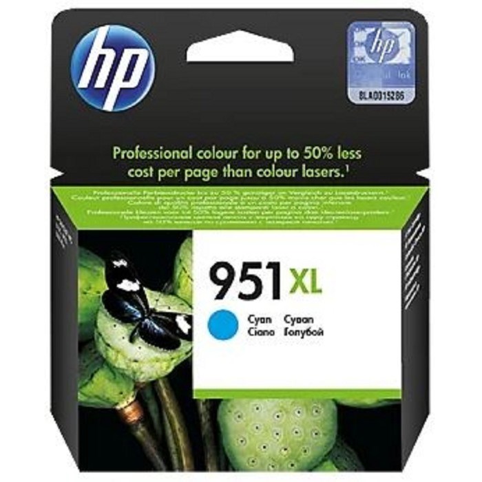 Картридж струйный HP 951XL CN046AE голубой для HP OJ Pro 8100/8600 (1500стр.) - фото 51365767 Картридж струйный HP 951XL CN046AE голубой для HP OJ Pro 8100/8600 (1500стр.) - фото 51365767