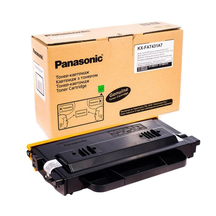 Тонер Картридж Panasonic KX-FAT431A7 черный для Panasonic KX-MB2230/2270/2510/2540 (6000стр.) 1725 - фото 51365788 Тонер Картридж Panasonic KX-FAT431A7 черный для Panasonic KX-MB2230/2270/2510/2540 (6000стр.) 1725 - фото 51365788