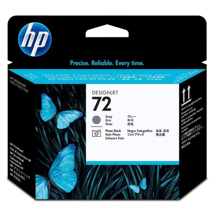 Картридж струйный HP №72 C9380A фото черный/серый печатающая головка для HP DJ T1100/T610 - фото 51365792 Картридж струйный HP №72 C9380A фото черный/серый печатающая головка для HP DJ T1100/T610 - фото 51365792