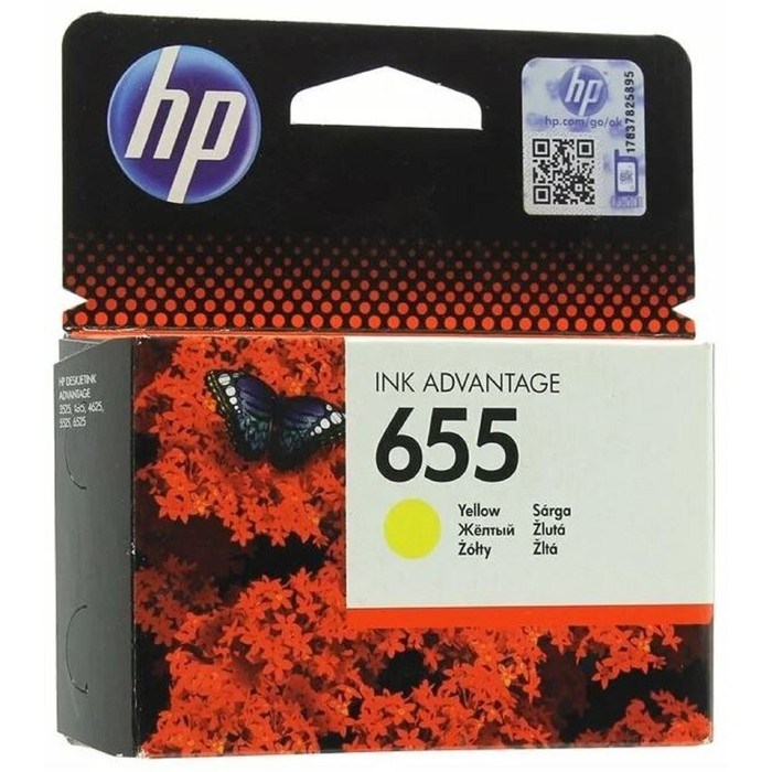 Картридж струйный HP 655 CZ112AE желтый для HP DJ IA 3525/4615/4625/5525/6525 (600стр.) - фото 51365799 Картридж струйный HP 655 CZ112AE желтый для HP DJ IA 3525/4615/4625/5525/6525 (600стр.) - фото 51365799