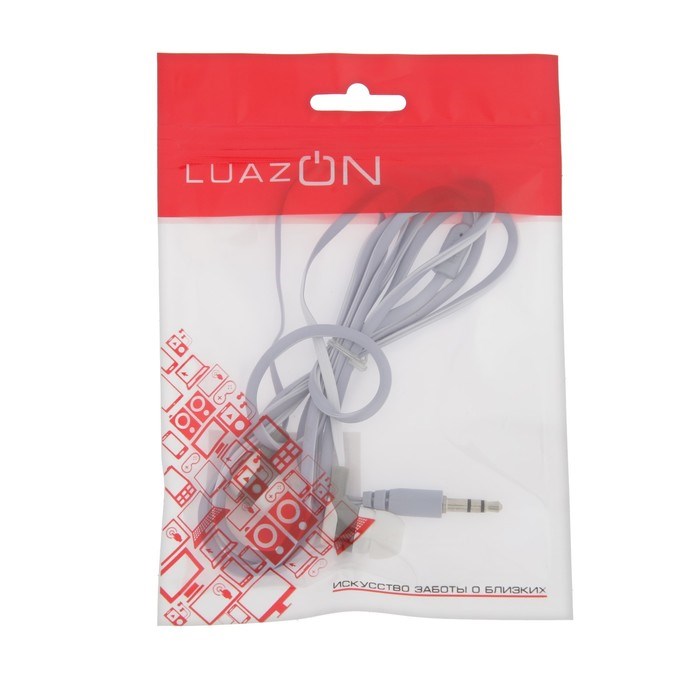 Наушники Luazon VBT 1.7, вакуумные, плоский провод, МИКС - фото 51365846 Наушники Luazon VBT 1.7, вакуумные, плоский провод, МИКС - фото 51365846