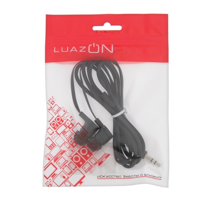 Наушники Luazon VBT 1.7, вакуумные, плоский провод, МИКС - фото 51365847 Наушники Luazon VBT 1.7, вакуумные, плоский провод, МИКС - фото 51365847