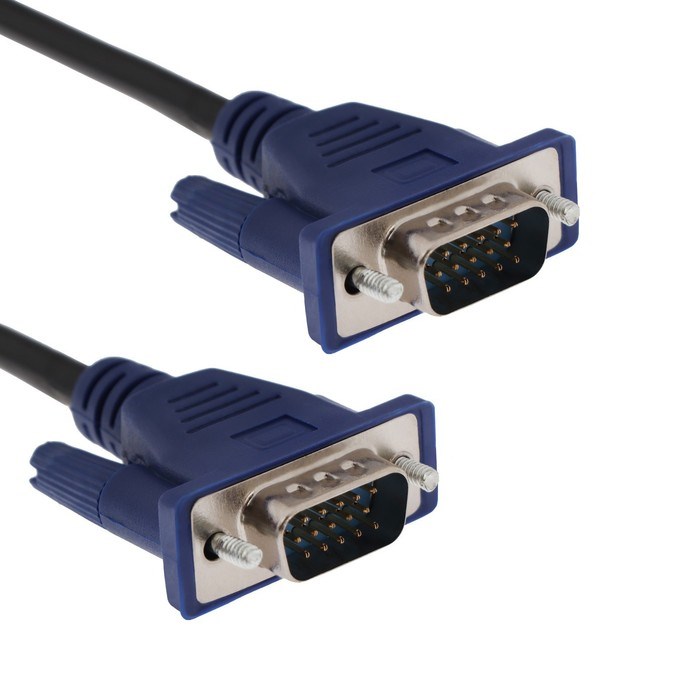 Кабель видео VGA (m) - VGA (m), 3 м, чёрный - фото 51365849 Кабель видео VGA (m) - VGA (m), 3 м, чёрный - фото 51365849