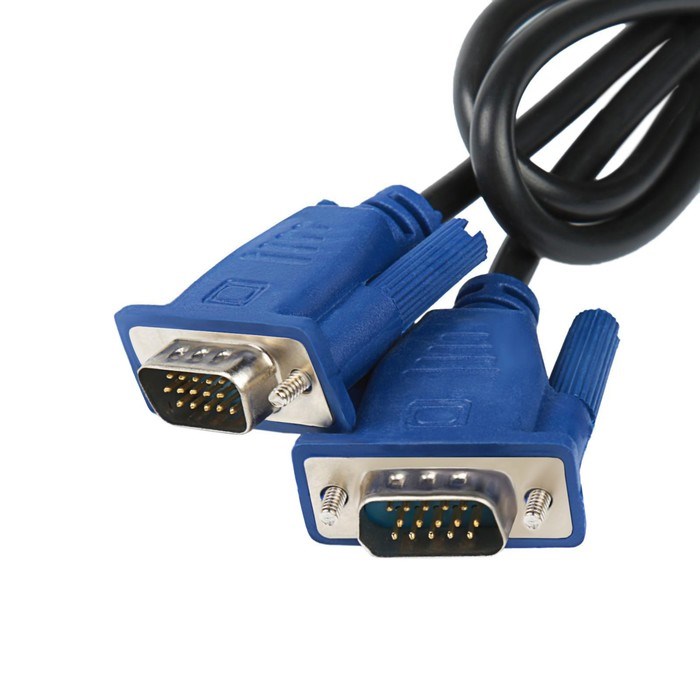 Кабель видео VGA (m) - VGA (m), 3 м, чёрный - фото 51365851 Кабель видео VGA (m) - VGA (m), 3 м, чёрный - фото 51365851
