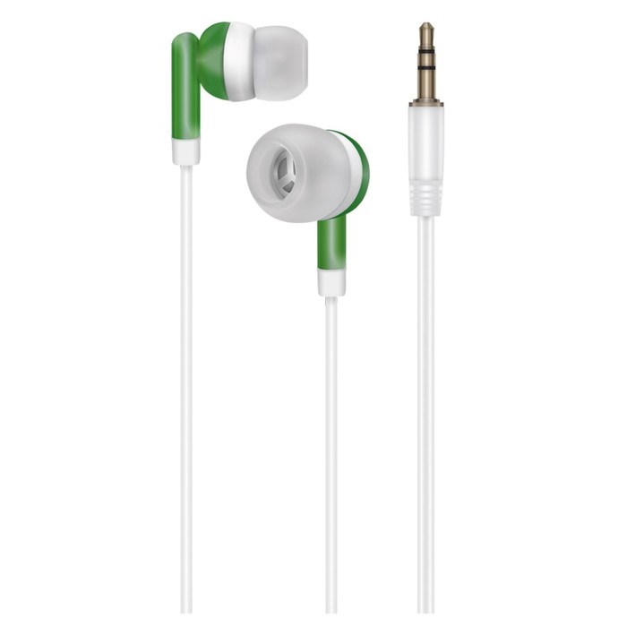 Наушники OXION Simple EPO104, вакуумные, 92 дБ, 32 Ом, 3.5 мм, 0.95 м, зеленые - фото 51365917 Наушники OXION Simple EPO104, вакуумные, 92 дБ, 32 Ом, 3.5 мм, 0.95 м, зеленые - фото 51365917