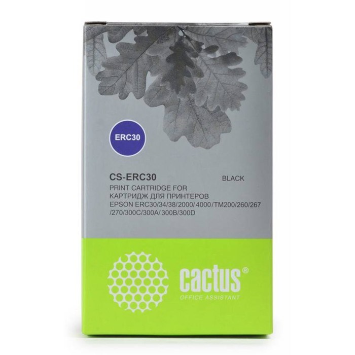Картридж ленточный Cactus CS-ERC30 черный для Epson ERC 30/34/38 - фото 51365957 Картридж ленточный Cactus CS-ERC30 черный для Epson ERC 30/34/38 - фото 51365957